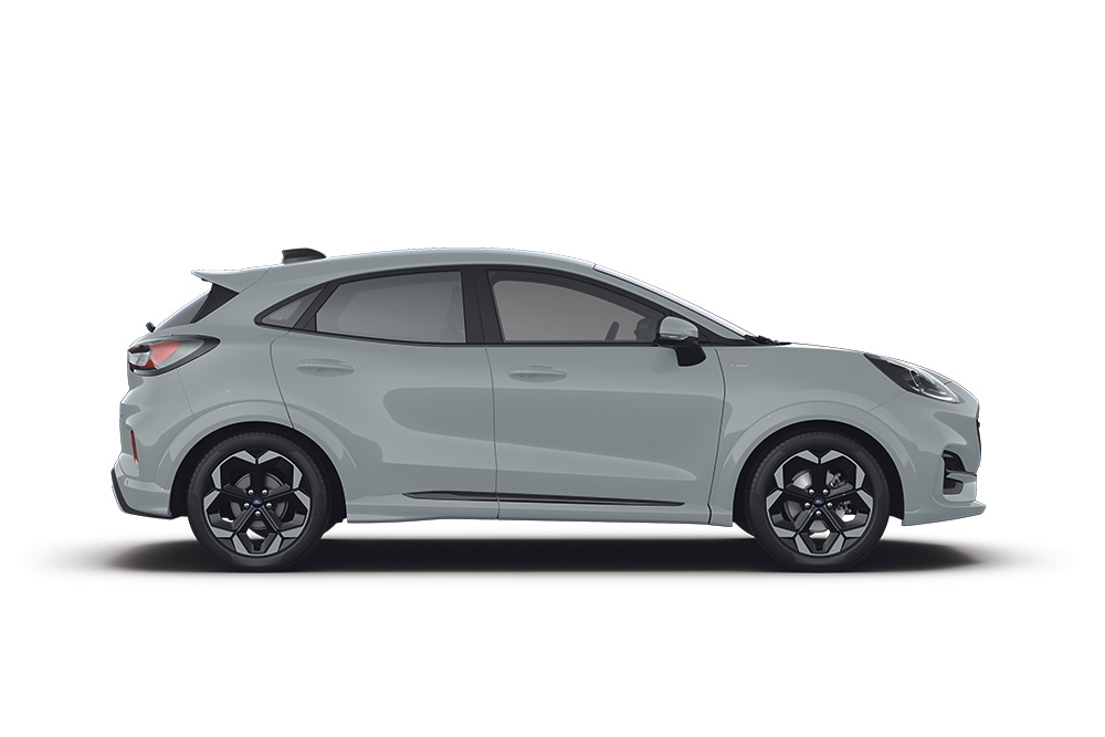Ein Ford Puma Mild-Hybrid-Fahrzeug.