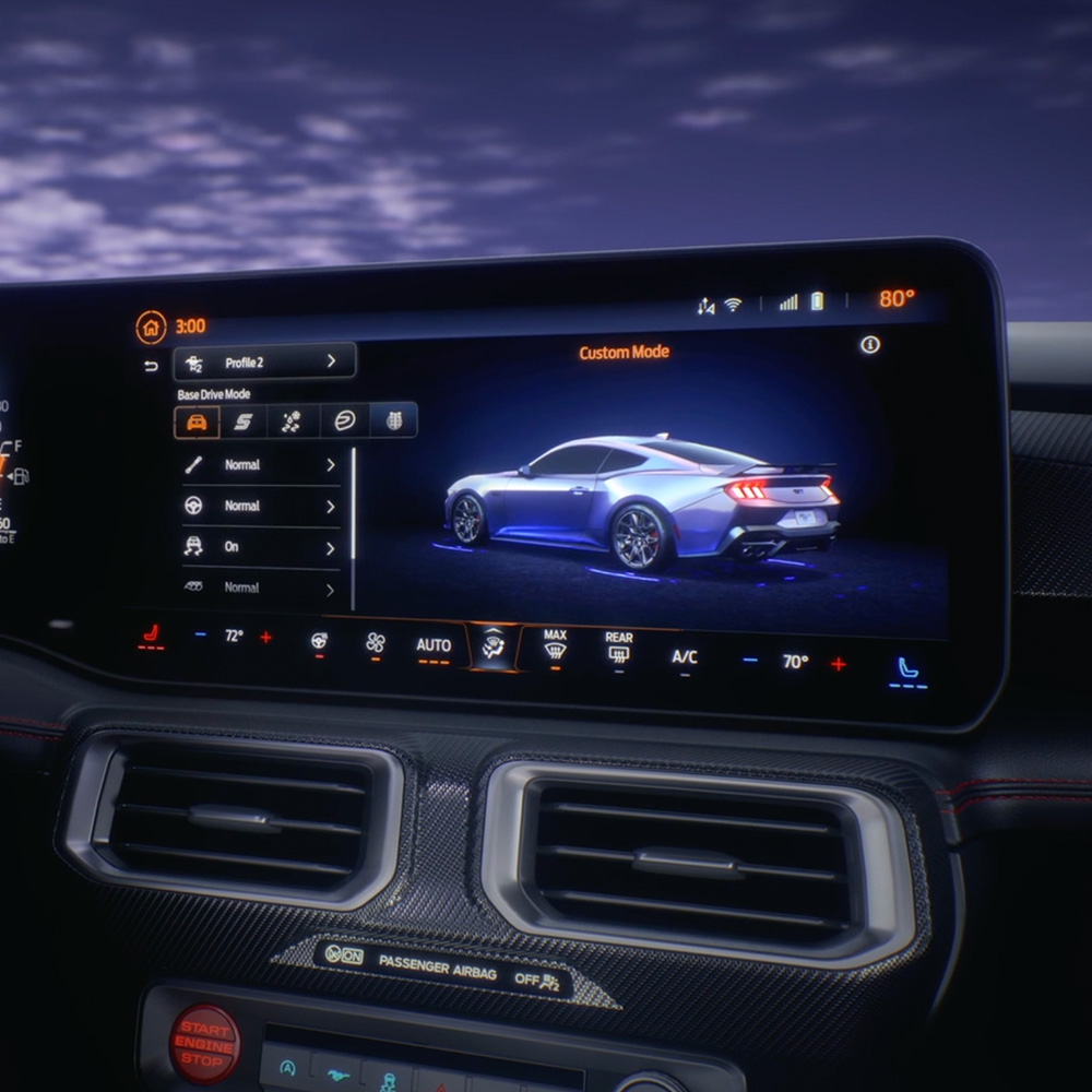 Touchscreen mit Ford SYNC des Ford Mustang