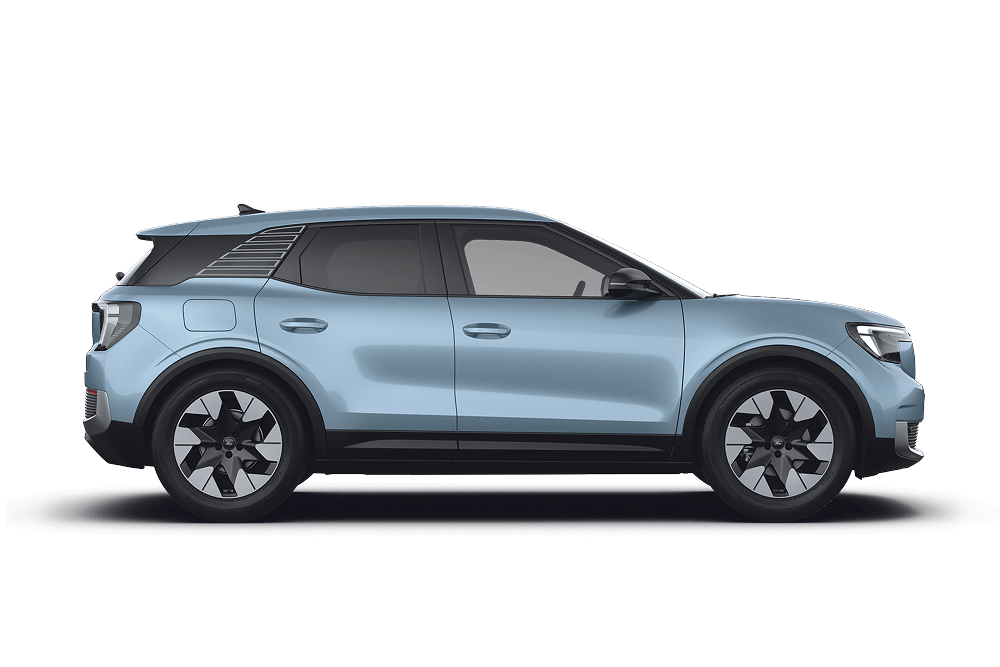 Seitenansicht des All-Electric Ford Explorer