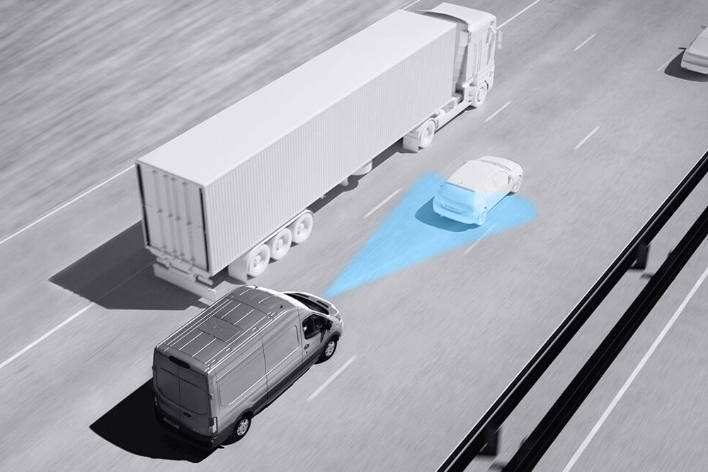 Ford Transit Bus Fahrerassistenz Technologie