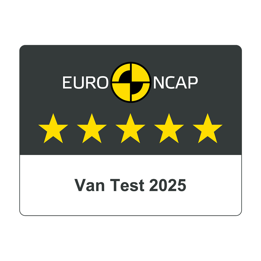 Euro NCAP 5-Sterne-Sicherheitsbewertung für Nutzfahrzeuge.